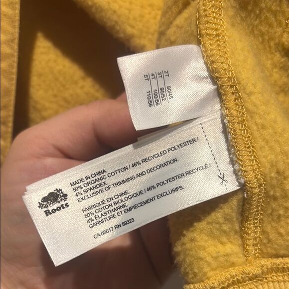 Roots toddler size 3t Yellow Zip-Up Hoodie - Picture 4 of 4